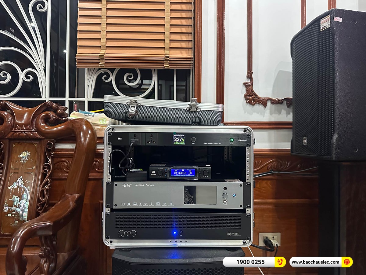 Lắp đặt d&agrave;n karaoke RCF hơn 140tr cho ch&uacute; Qu&acirc;n tại H&agrave; Nội