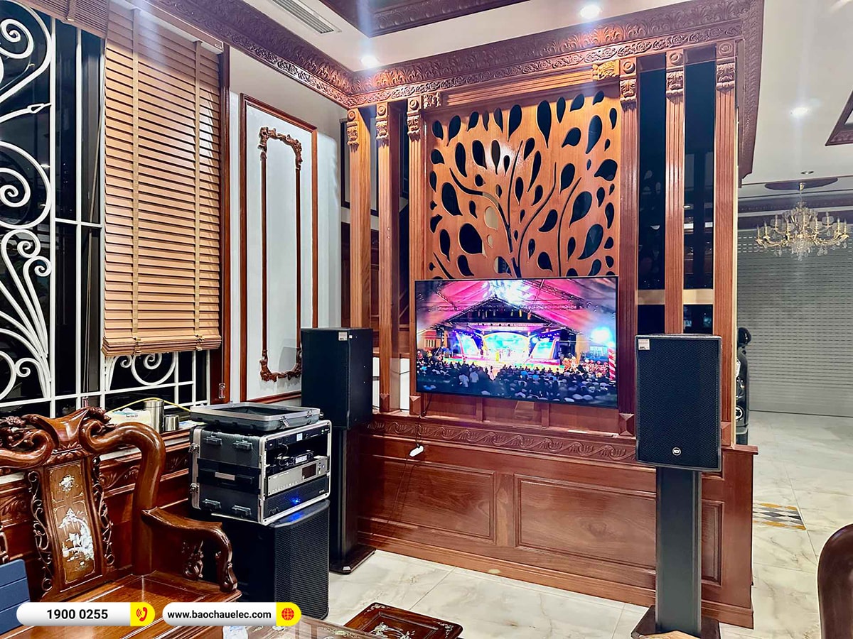 Lắp đặt d&agrave;n karaoke RCF hơn 140tr cho ch&uacute; Qu&acirc;n tại H&agrave; Nội