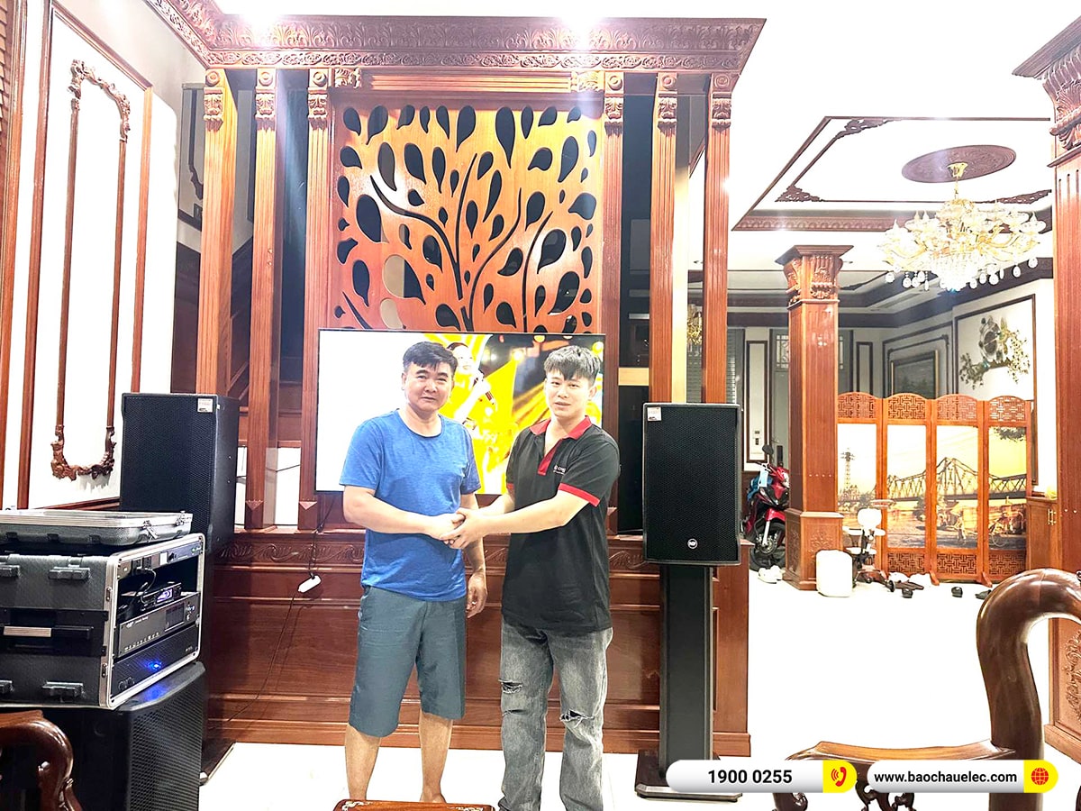 Lắp đặt d&agrave;n karaoke RCF hơn 140tr cho ch&uacute; Qu&acirc;n tại H&agrave; Nội