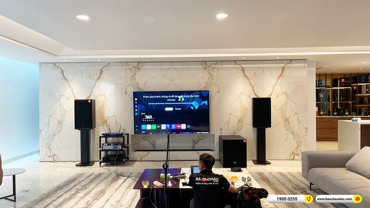 Lắp đặt d&agrave;n karaoke RCF hơn 240tr cho ch&uacute; Sơn tại H&agrave; Nội