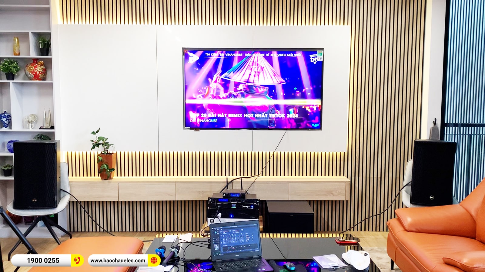 Lắp đặt d&agrave;n karaoke RCF hơn 121tr cho c&ocirc; Li&ecirc;n tại H&agrave; Nội (RCF CMAX 4112, IPS 5.0K, JBL VX8, R121SW, VM300,&hellip;)