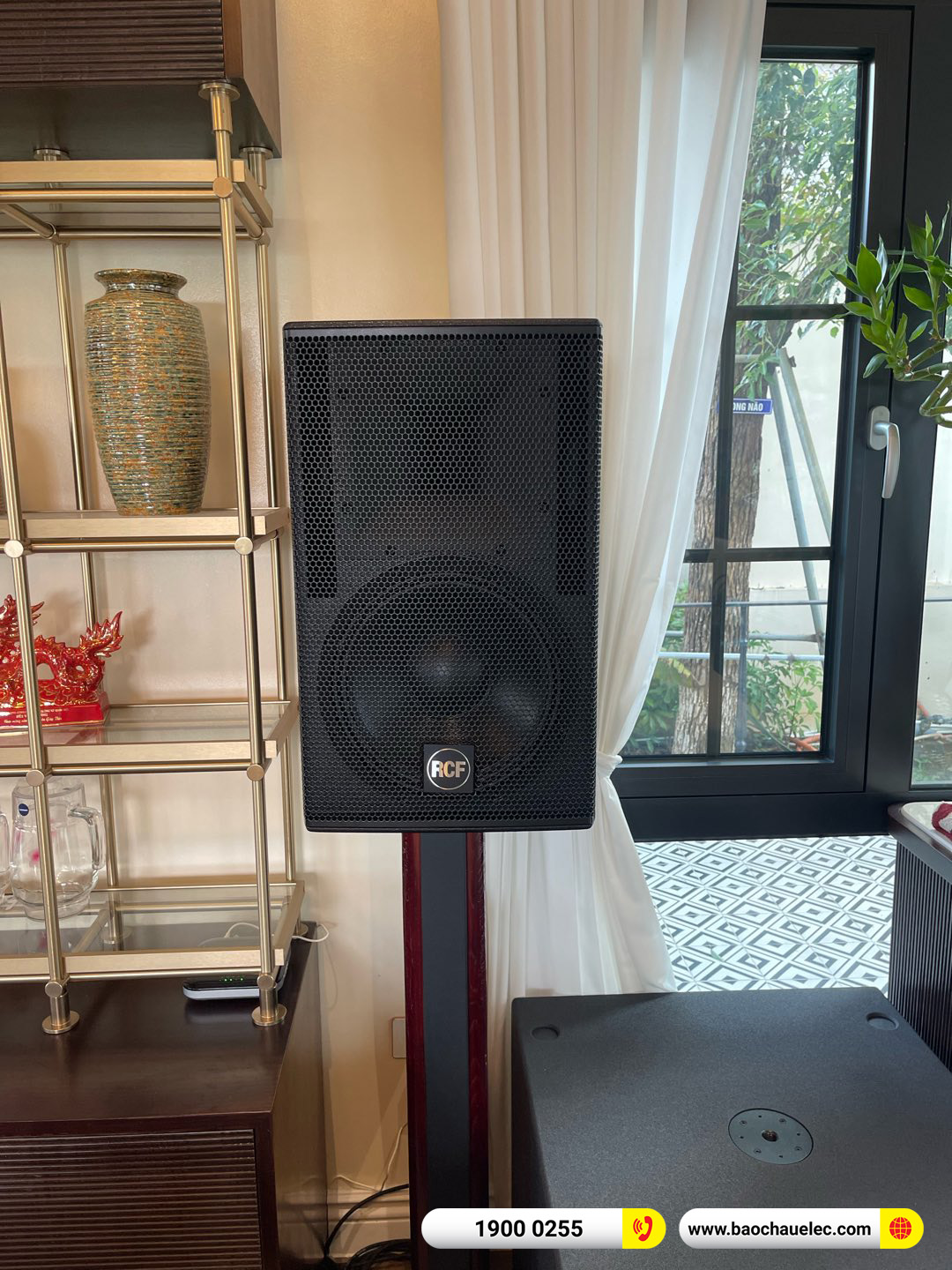 Lắp đặt d&agrave;n karaoke RCF cho kh&aacute;ch h&agrave;ng tại H&agrave; Nội