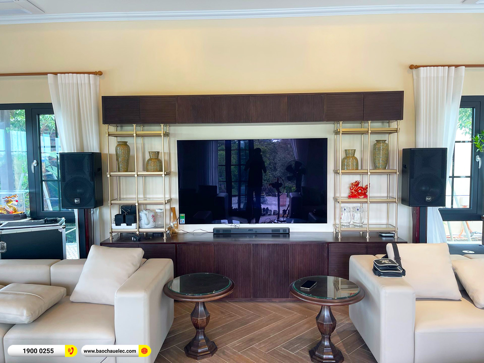 Lắp đặt d&agrave;n karaoke RCF cho kh&aacute;ch h&agrave;ng tại H&agrave; Nội