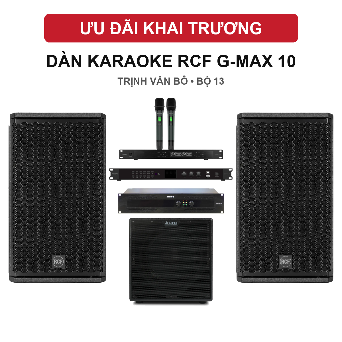 Phối gh&eacute;p d&agrave;n RCF bộ 13