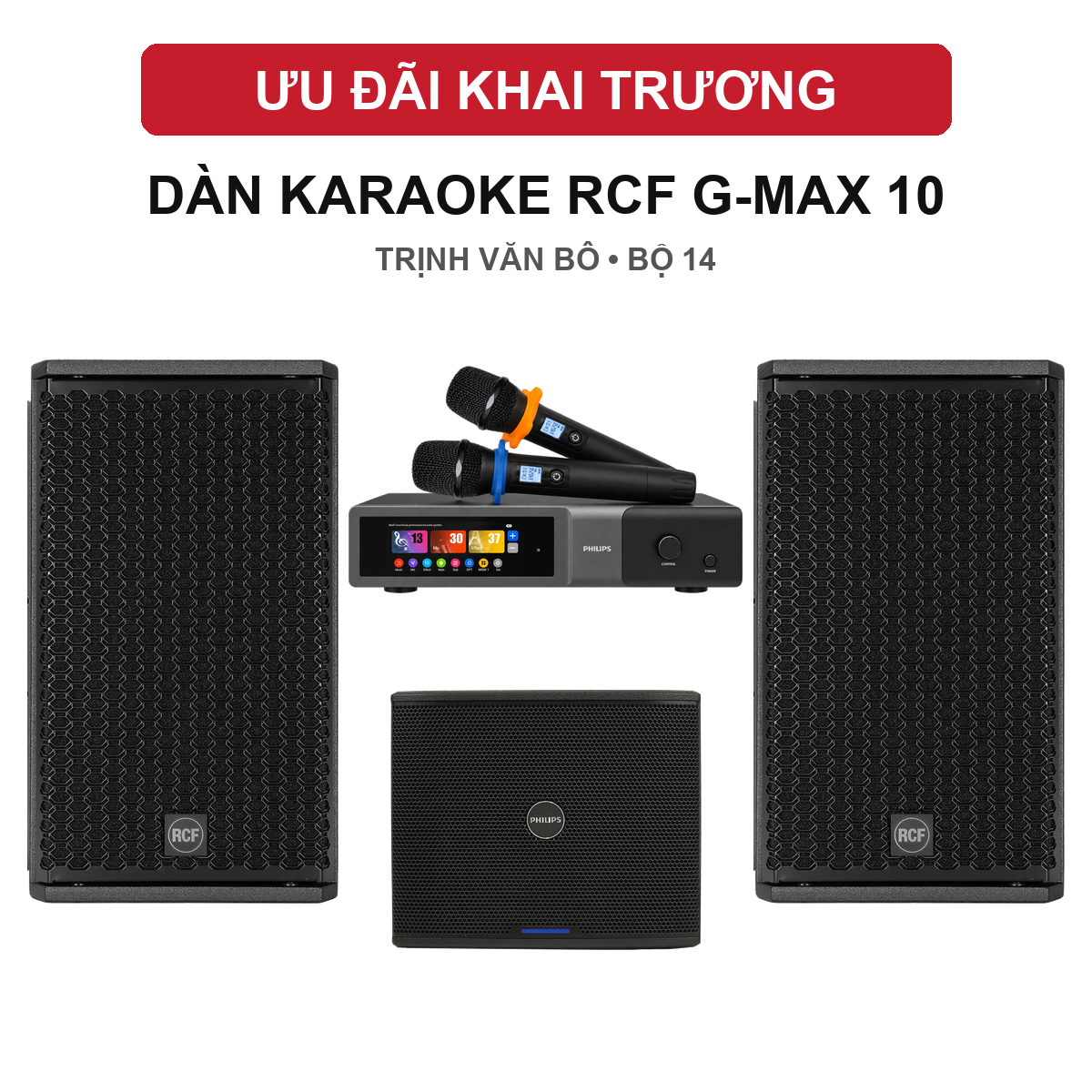 Phối ghép dàn RCF bộ 14