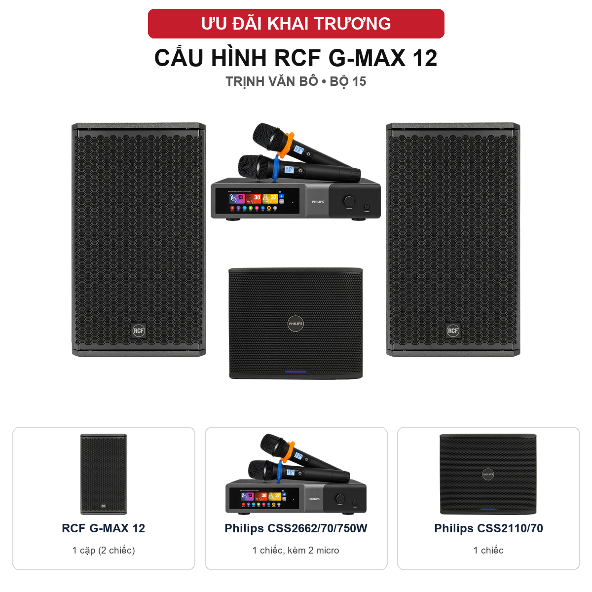 Cấu h&igrave;nh bộ RCF 15