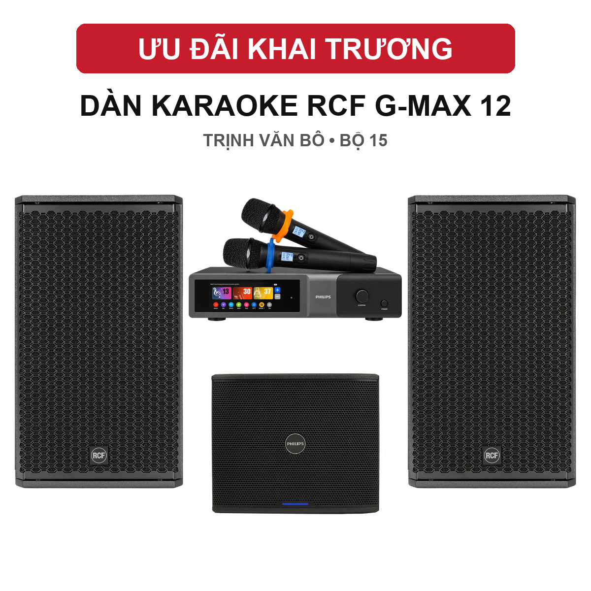 Phối gh&eacute;p d&agrave;n RCF bộ 15