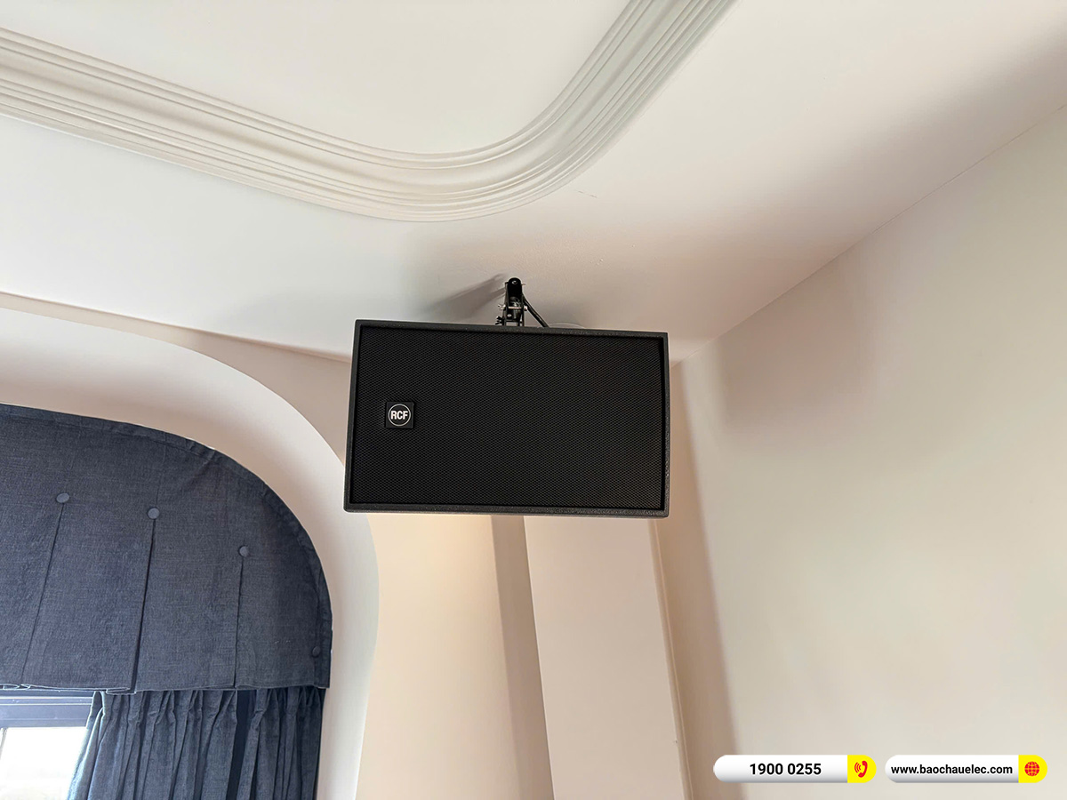 Lắp đặt 2 d&agrave;n karaoke VIP RCF hơn 500tr cho anh Cường tại H&agrave; Nội 