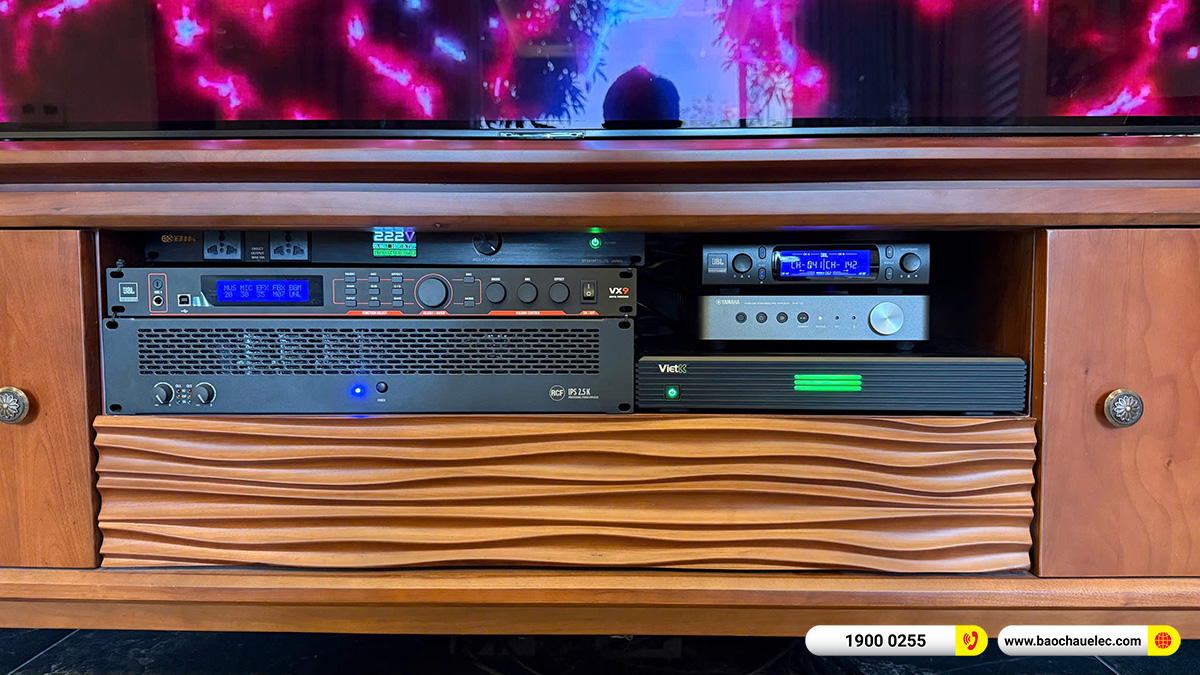 Lắp đặt 2 d&agrave;n karaoke VIP RCF hơn 500tr cho anh Cường tại H&agrave; Nội