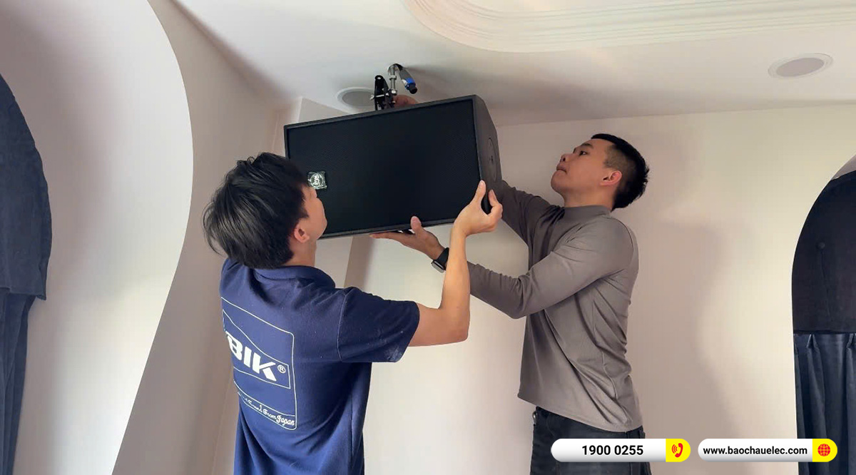 Lắp đặt 2 d&agrave;n karaoke VIP RCF hơn 500tr cho anh Cường tại H&agrave; Nội