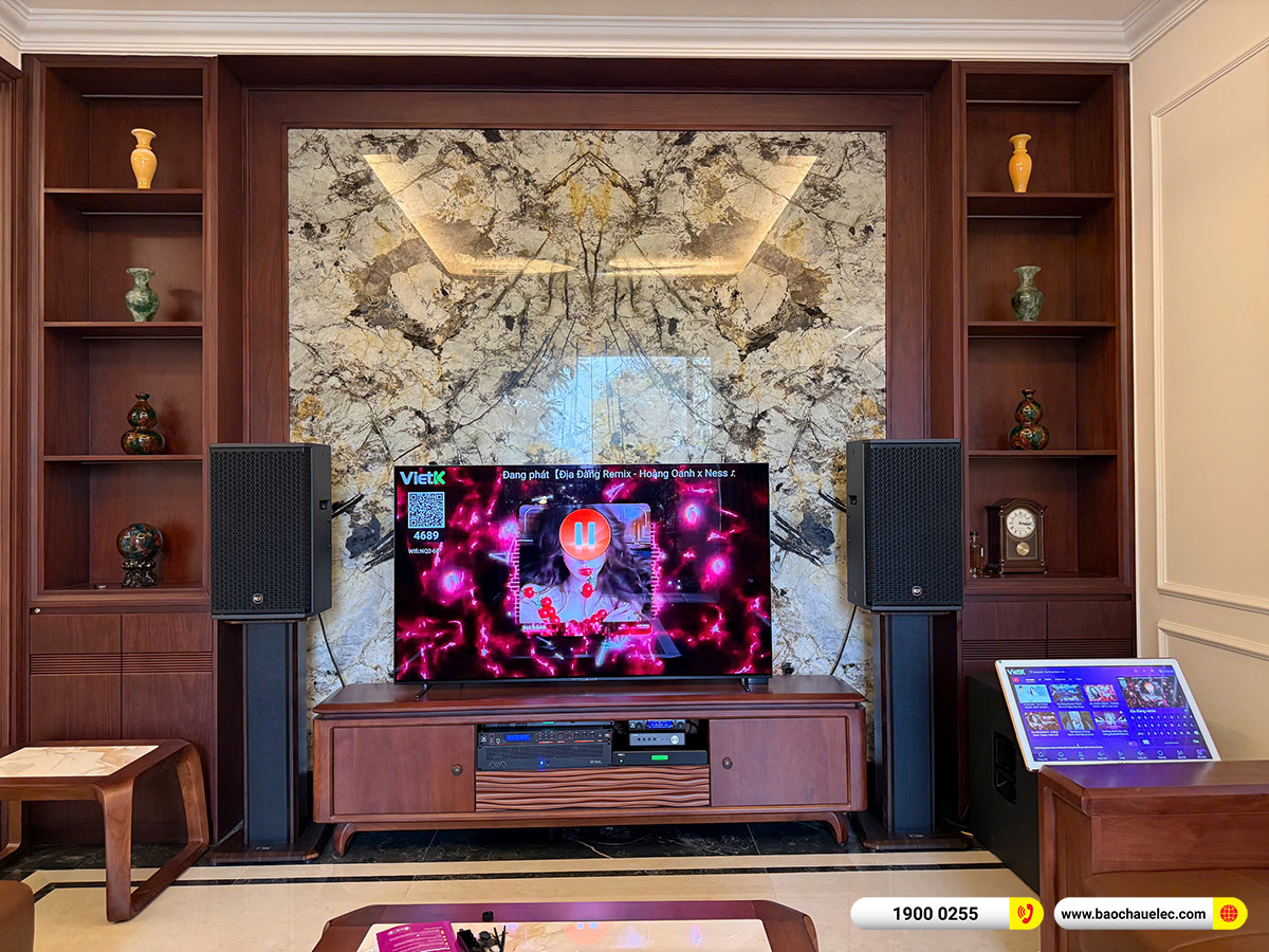 Lắp đặt 2 d&agrave;n karaoke VIP RCF hơn 500tr cho anh Cường tại H&agrave; Nội