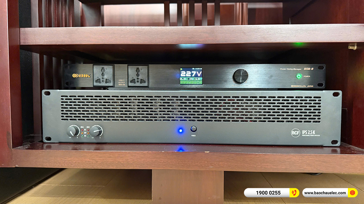 Lắp đặt 2 d&agrave;n karaoke VIP RCF hơn 500tr cho anh Cường tại H&agrave; Nội 