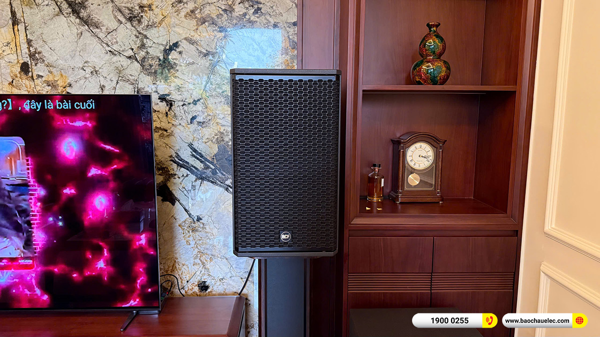 Lắp đặt 2 d&agrave;n karaoke VIP RCF hơn 500tr cho anh Cường tại H&agrave; Nội
