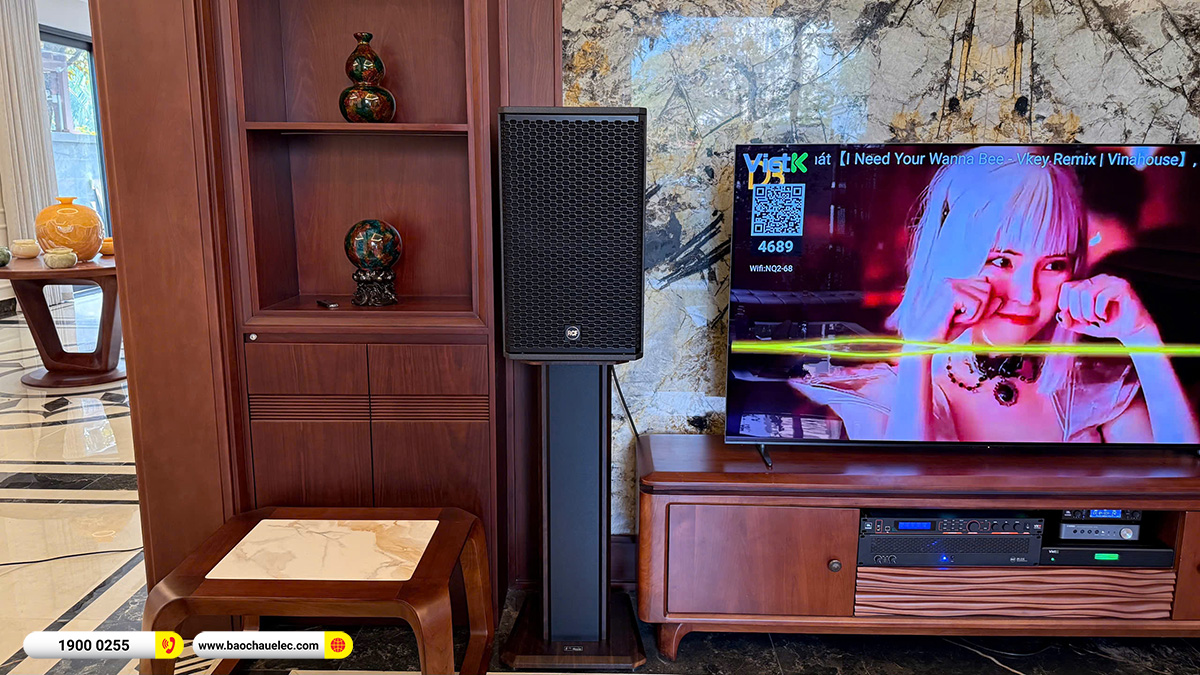 Lắp đặt 2 d&agrave;n karaoke VIP RCF hơn 500tr cho anh Cường tại H&agrave; Nội