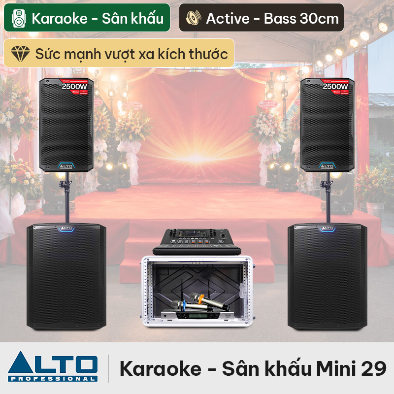 Dàn karaoke - Sân khấu Mini Alto 29