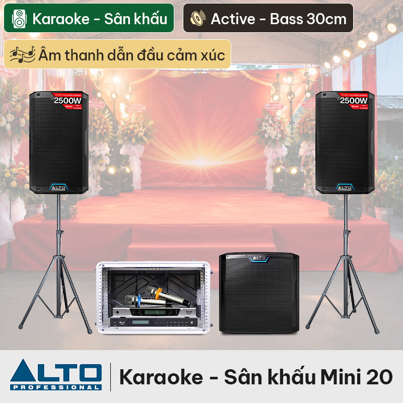 Dàn karaoke - Sân khấu Mini Alto 20