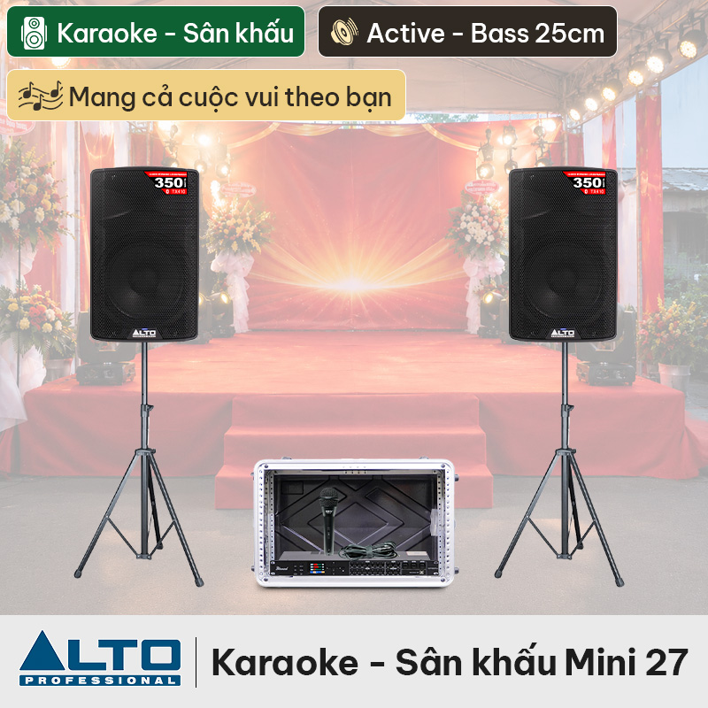 Dàn karaoke - Sân khấu Mini Alto 27