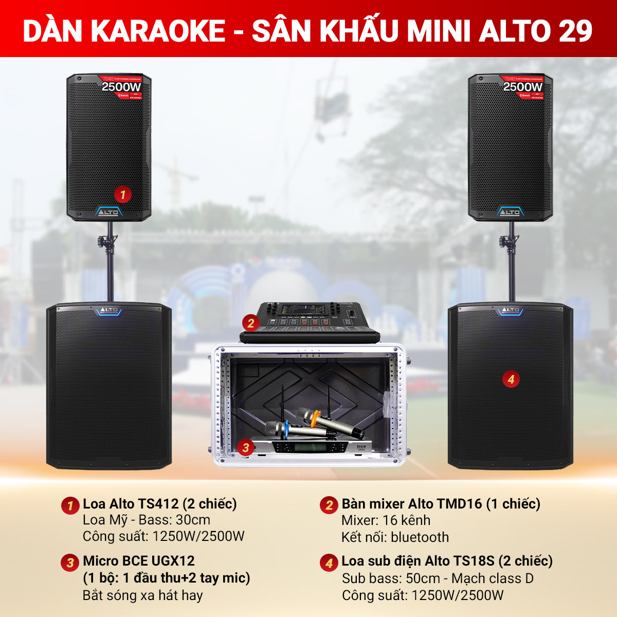 D&agrave;n karaoke - S&acirc;n khấu Mini Alto 29