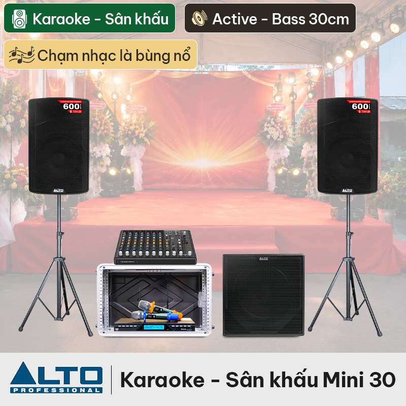 Dàn karaoke - Sân khấu Mini Alto 30