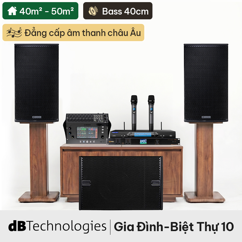 Dàn Karaoke Siêu Cao Cấp Cho Gia Đình - Biệt Thự dBTechnologies 10