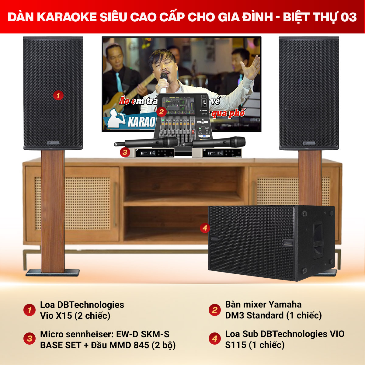 D&agrave;n Karaoke Si&ecirc;u Cao Cấp Cho Gia Đ&igrave;nh - Biệt Thự 03
