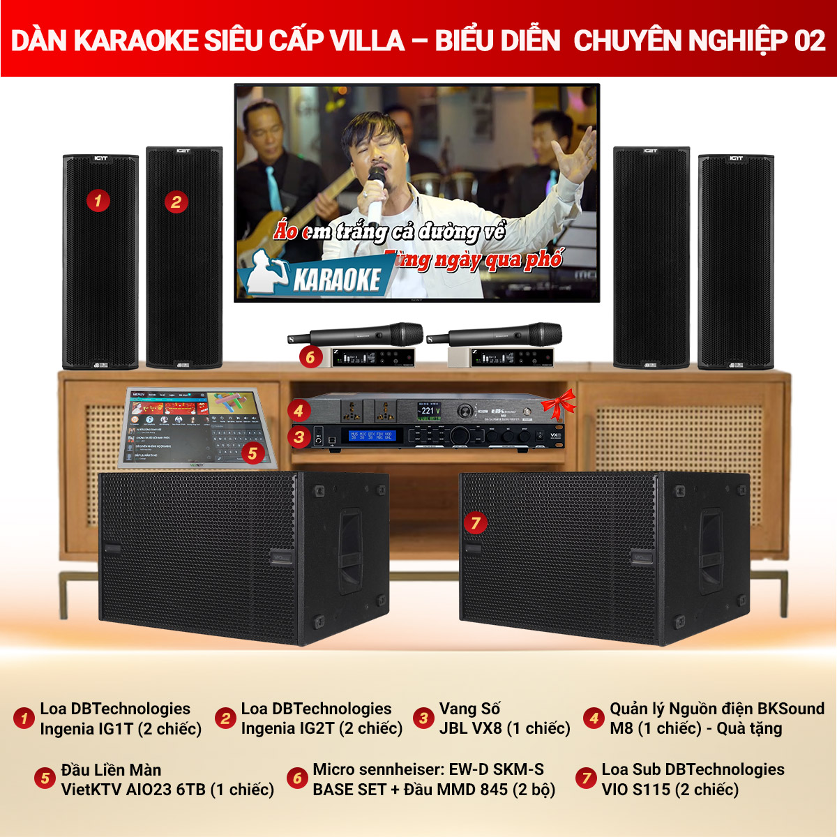 D&agrave;n Karaoke Si&ecirc;u Cấp Villa - Biểu Diễn Chuy&ecirc;n Nghiệp 02