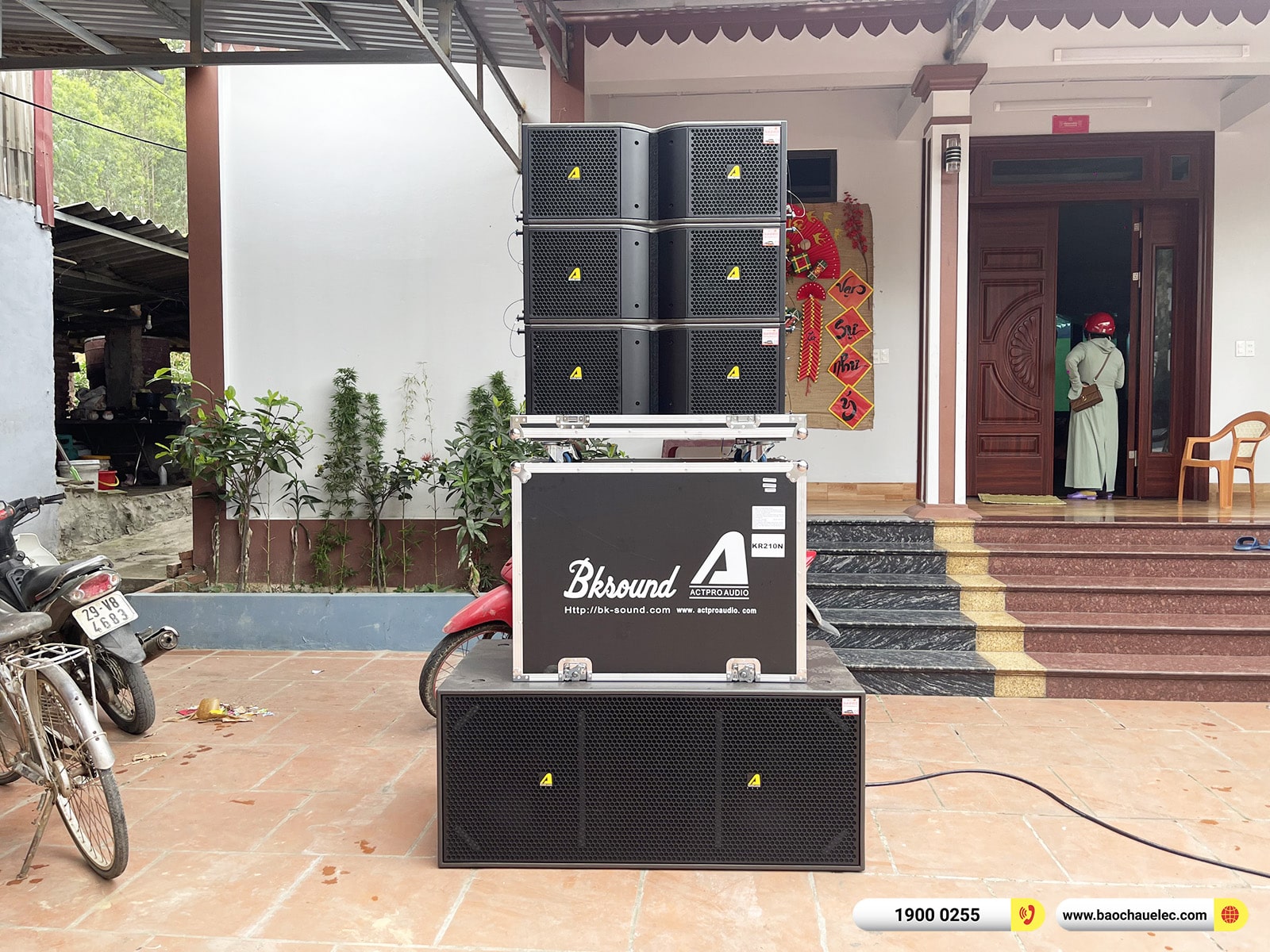 Lắp đặt d&agrave;n Line Array Actpro sự kiện, đ&aacute;m cưới hơn 189tr cho anh Trường tại Bắc Giang