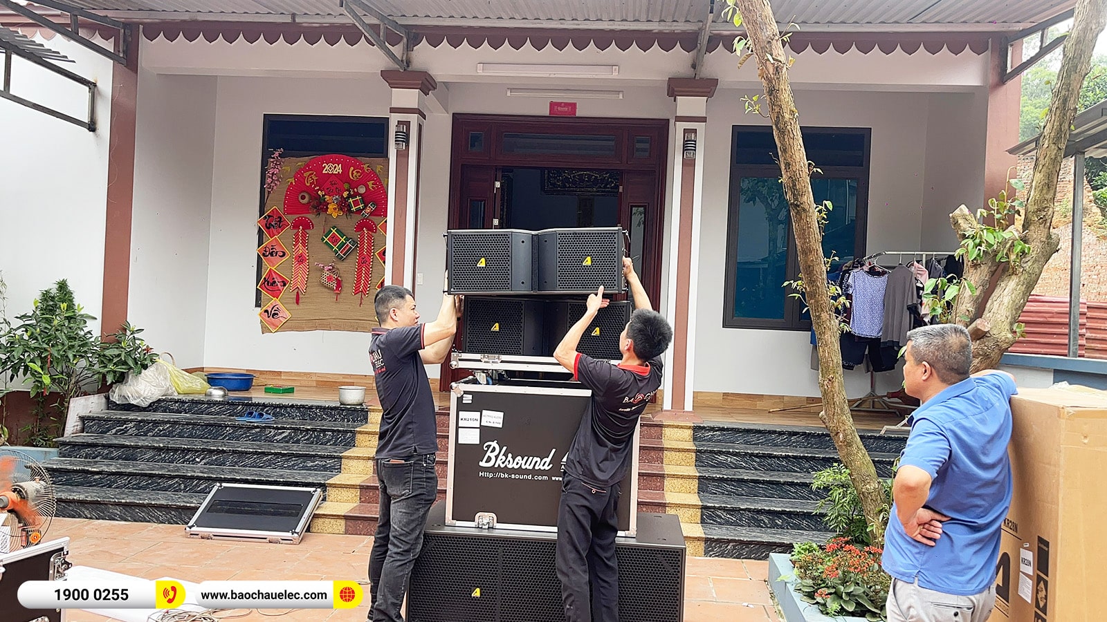 Lắp đặt d&agrave;n Line Array Actpro sự kiện, đ&aacute;m cưới hơn 189tr cho anh Trường tại Bắc Giang