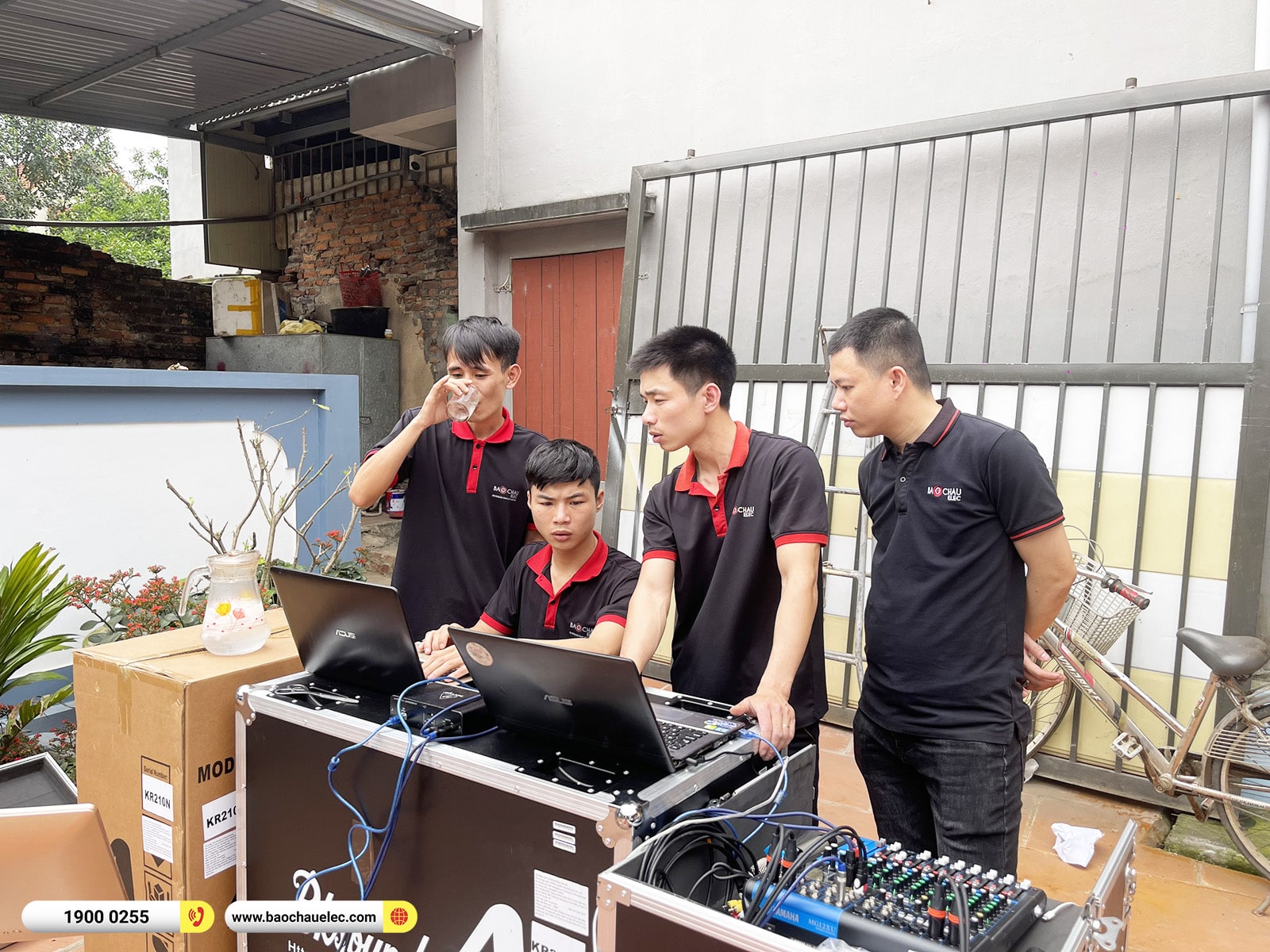 Lắp đặt d&agrave;n Line Array Actpro sự kiện, đ&aacute;m cưới hơn 189tr cho anh Trường tại Bắc Giang