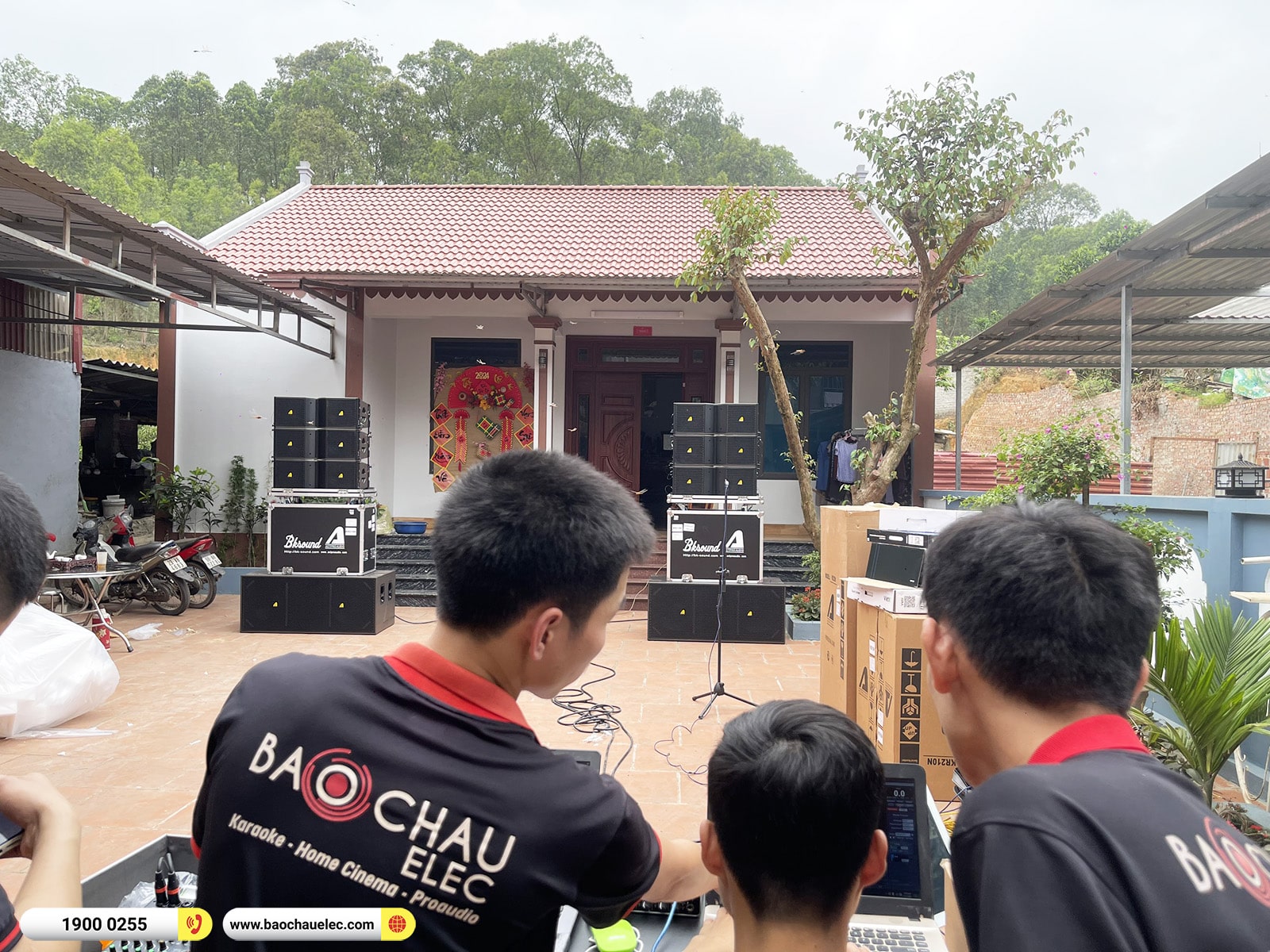 Lắp đặt d&agrave;n Line Array Actpro sự kiện, đ&aacute;m cưới hơn 189tr cho anh Trường tại Bắc Giang