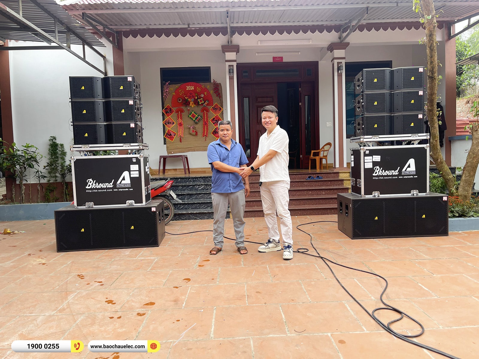 Lắp đặt dàn Line Array Actpro sự kiện, đám cưới hơn 189tr cho anh Trường tại Bắc Giang