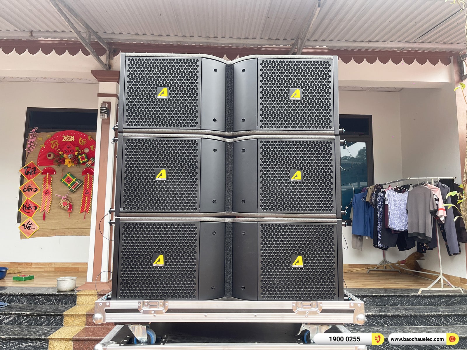 Lắp đặt d&agrave;n Line Array Actpro sự kiện, đ&aacute;m cưới hơn 189tr cho anh Trường tại Bắc Giang