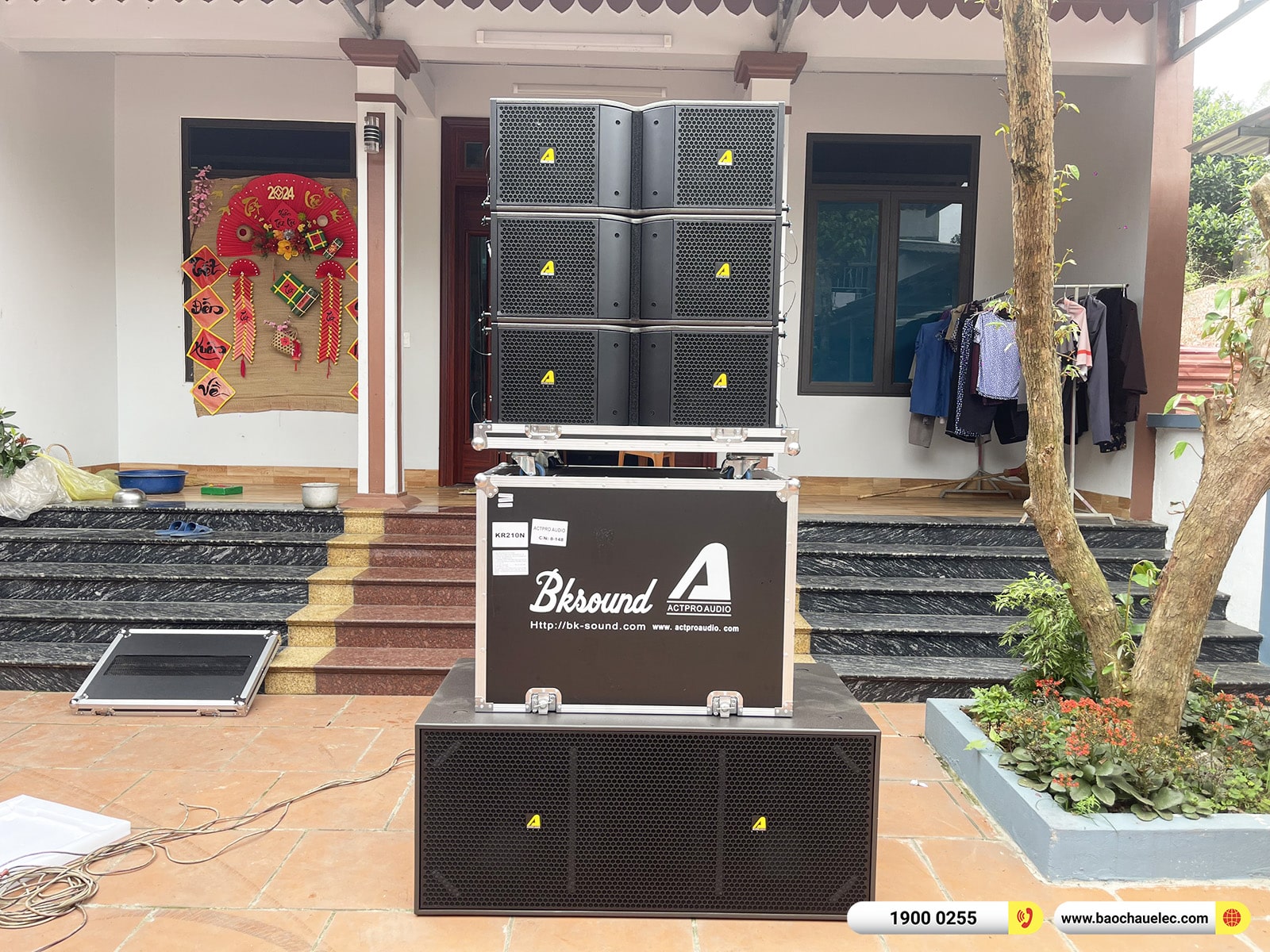 Lắp đặt d&agrave;n Line Array Actpro sự kiện, đ&aacute;m cưới hơn 189tr cho anh Trường tại Bắc Giang