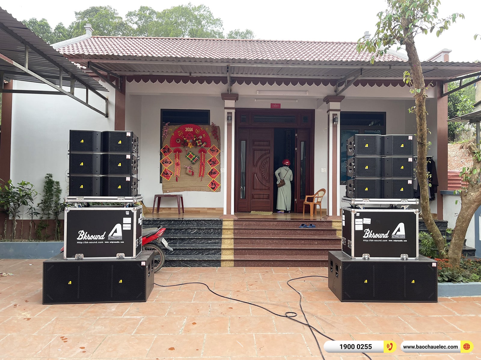 Lắp đặt d&agrave;n Line Array Actpro sự kiện, đ&aacute;m cưới hơn 189tr cho anh Trường tại Bắc Giang