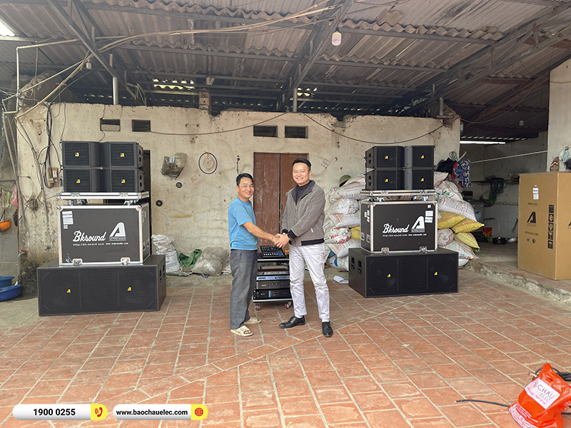 Lắp đặt dàn Line Array Actpro sự kiện, đám cưới 140tr cho anh Vinh tại Bắc Giang (Actpro KR210, KR28, MG10XUF, DSP48,…)