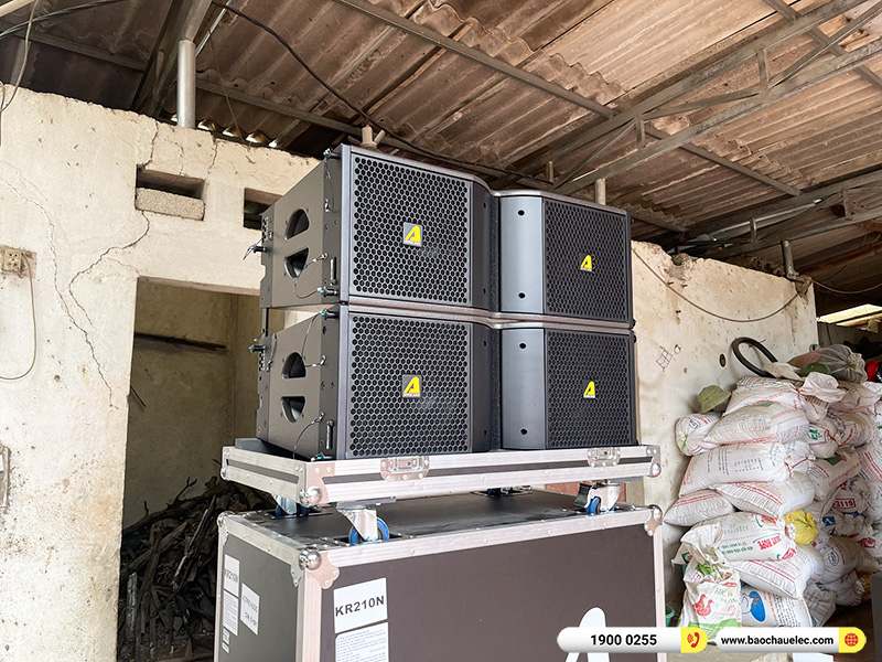 Lắp đặt dàn Line Array Actpro sự kiện, đám cưới 140tr cho anh Vinh tại Bắc Giang (Actpro KR210, KR28, MG10XUF, DSP48,…)