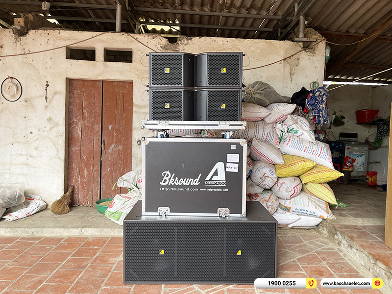 Lắp đặt dàn Line Array Actpro sự kiện, đám cưới 140tr cho anh Vinh tại Bắc Giang (Actpro KR210, KR28, MG10XUF, DSP48,…)