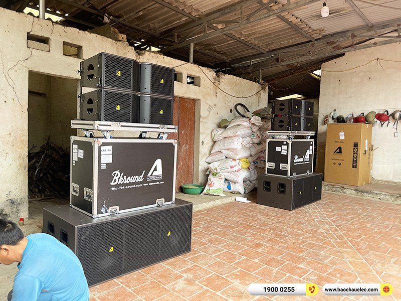 Lắp đặt dàn Line Array Actpro sự kiện, đám cưới 140tr cho anh Vinh tại Bắc Giang (Actpro KR210, KR28, MG10XUF, DSP48,…)