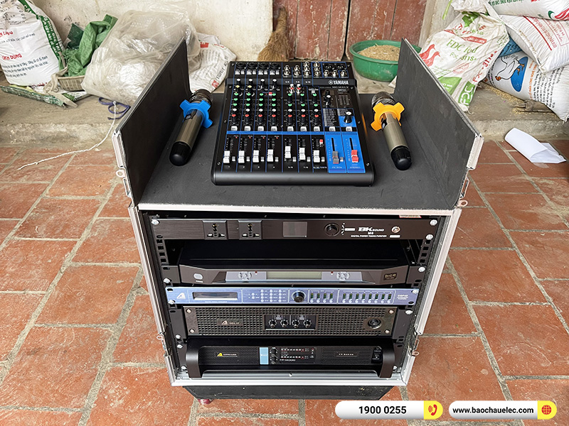 Lắp đặt dàn Line Array Actpro sự kiện, đám cưới 140tr cho anh Vinh tại Bắc Giang (Actpro KR210, KR28, MG10XUF, DSP48,…)