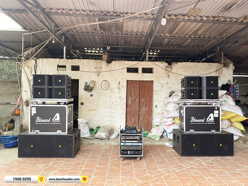 Lắp đặt dàn Line Array Actpro sự kiện, đám cưới 140tr cho anh Vinh tại Bắc Giang (Actpro KR210, KR28, MG10XUF, DSP48,…)