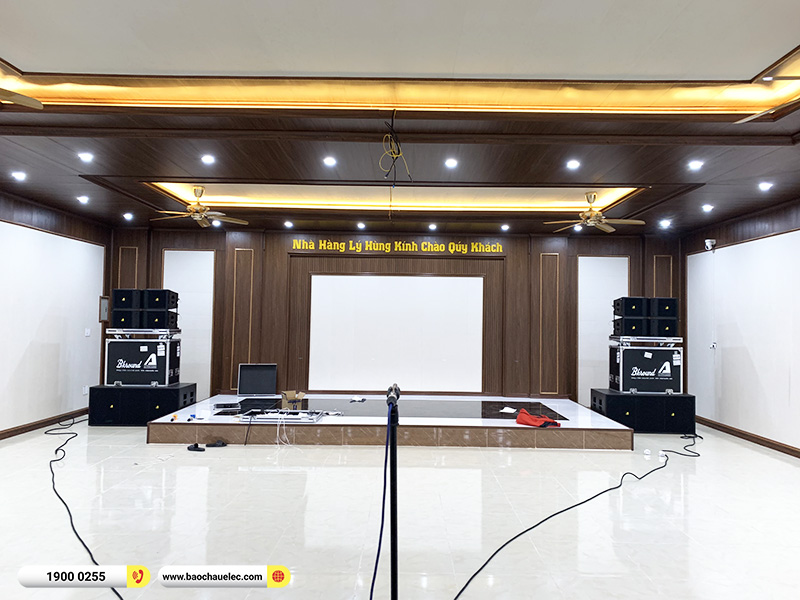 Lắp đặt d&agrave;n Line Array Actpro nh&agrave; h&agrave;ng, sự kiện hơn 135tr cho nh&agrave; h&agrave;ng L&yacute; H&ugrave;ng tại Ph&uacute; Thọ (Actpro KR210, KR28, MG12XU, DSP48,&hellip;) 