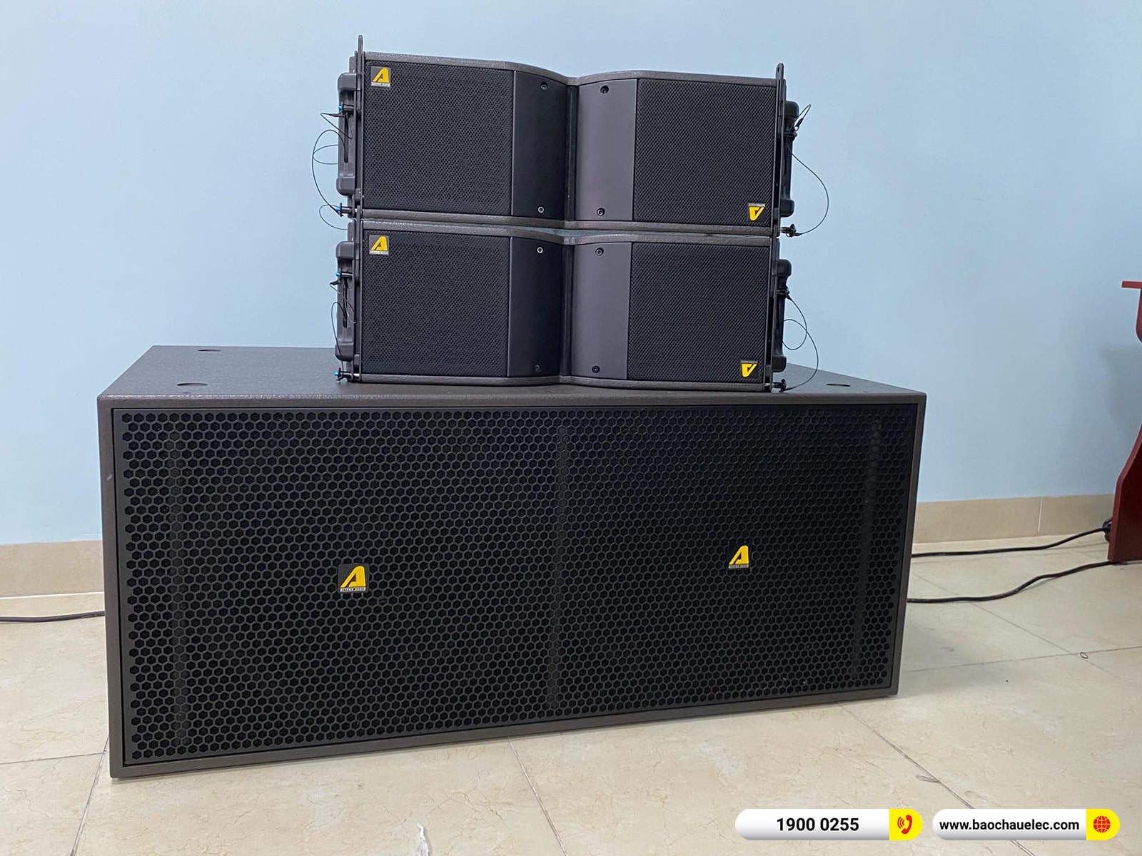 Lắp đặt dàn Line Array Actpro sự kiện, hội trường gần 151tr cho Nhà máy Z176 ở Đồng Nai