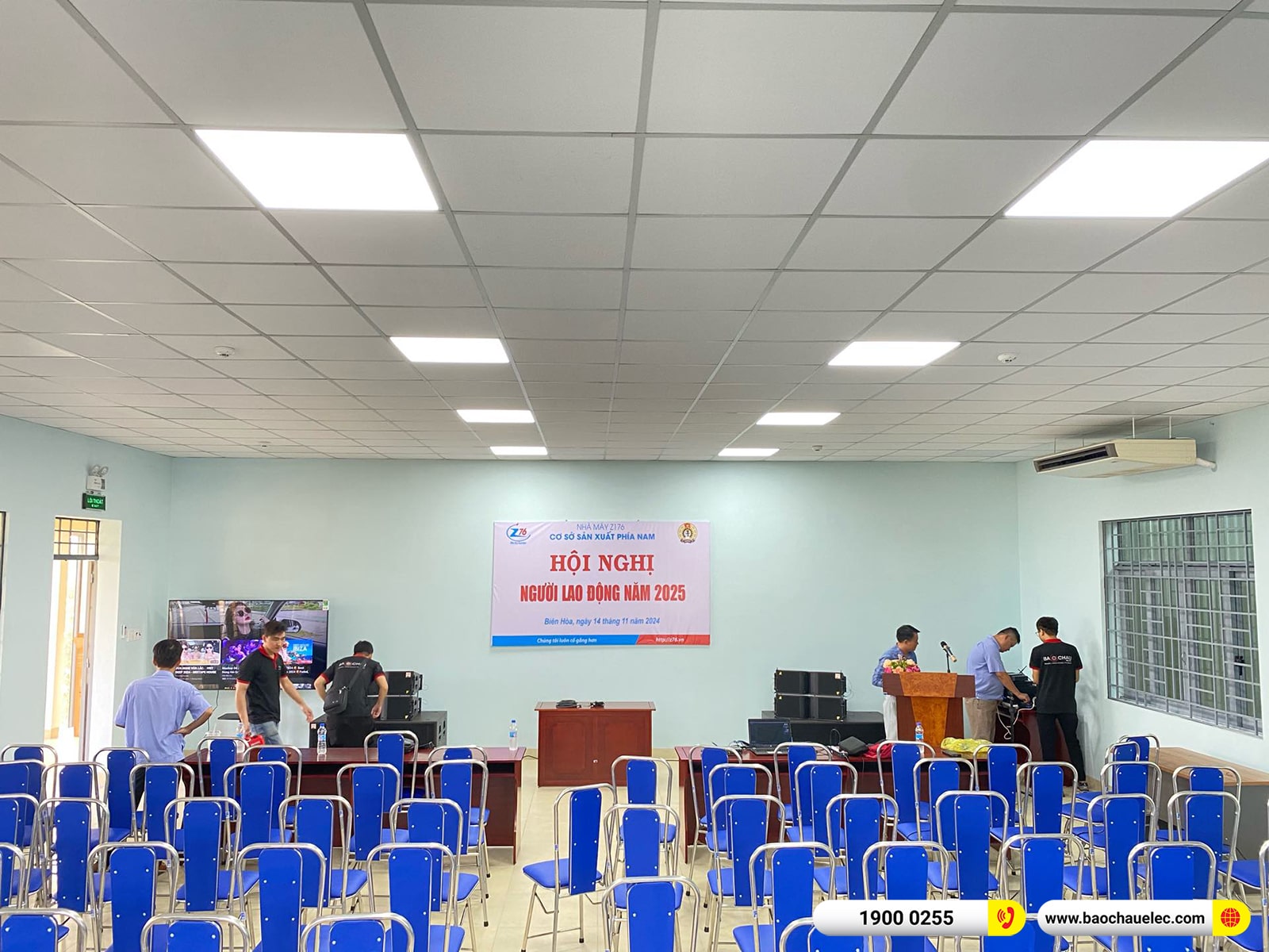Lắp đặt dàn Line Array Actpro sự kiện, hội trường gần 151tr cho Nhà máy Z176 ở Đồng Nai