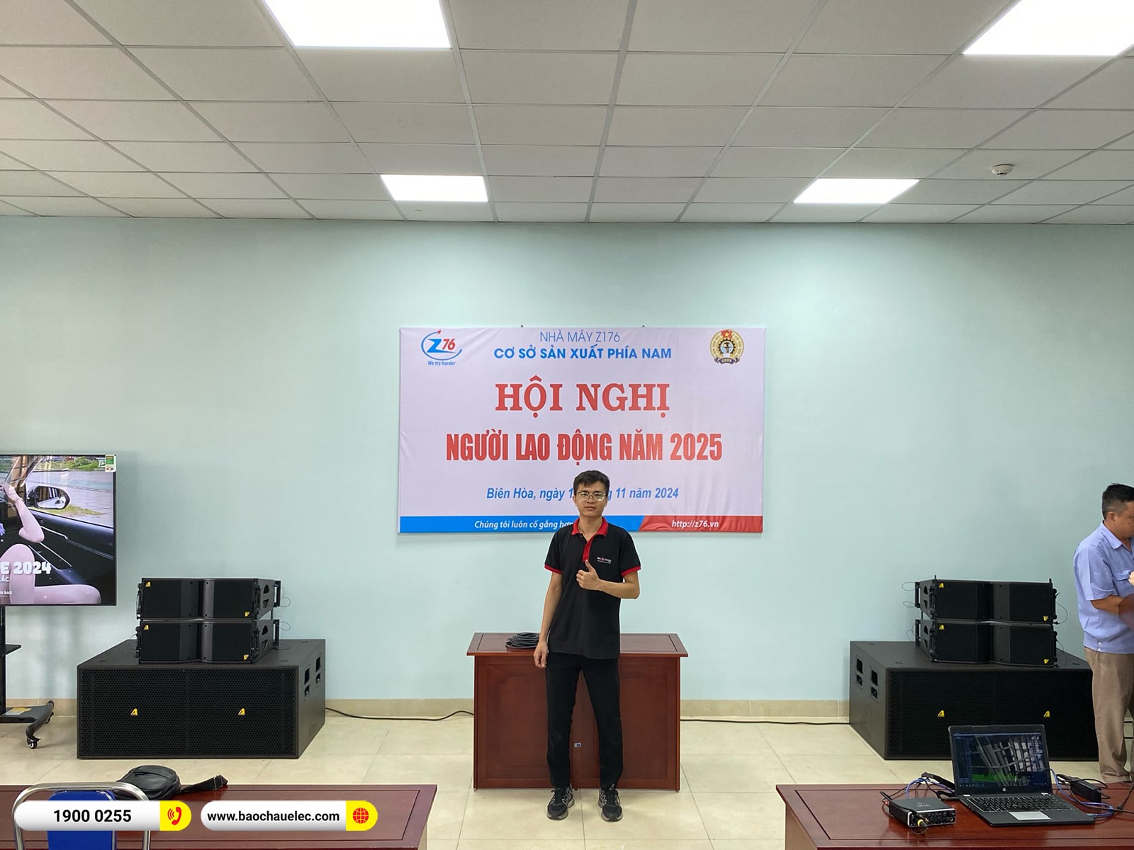 Lắp đặt dàn Line Array Actpro sự kiện, hội trường gần 151tr cho Nhà máy Z176 ở Đồng Nai