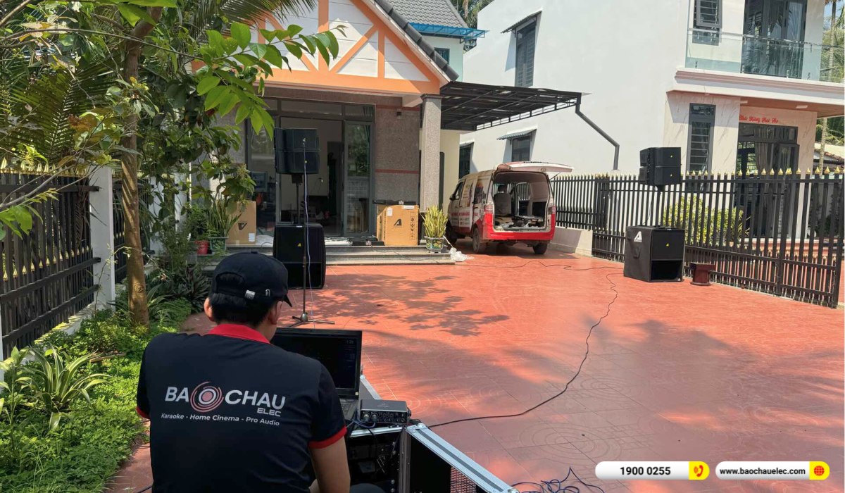 Lắp đặt d&agrave;n line array Actpro sự kiện, đ&aacute;m cưới hơn 92tr cho anh Triều tại B&igrave;nh Định