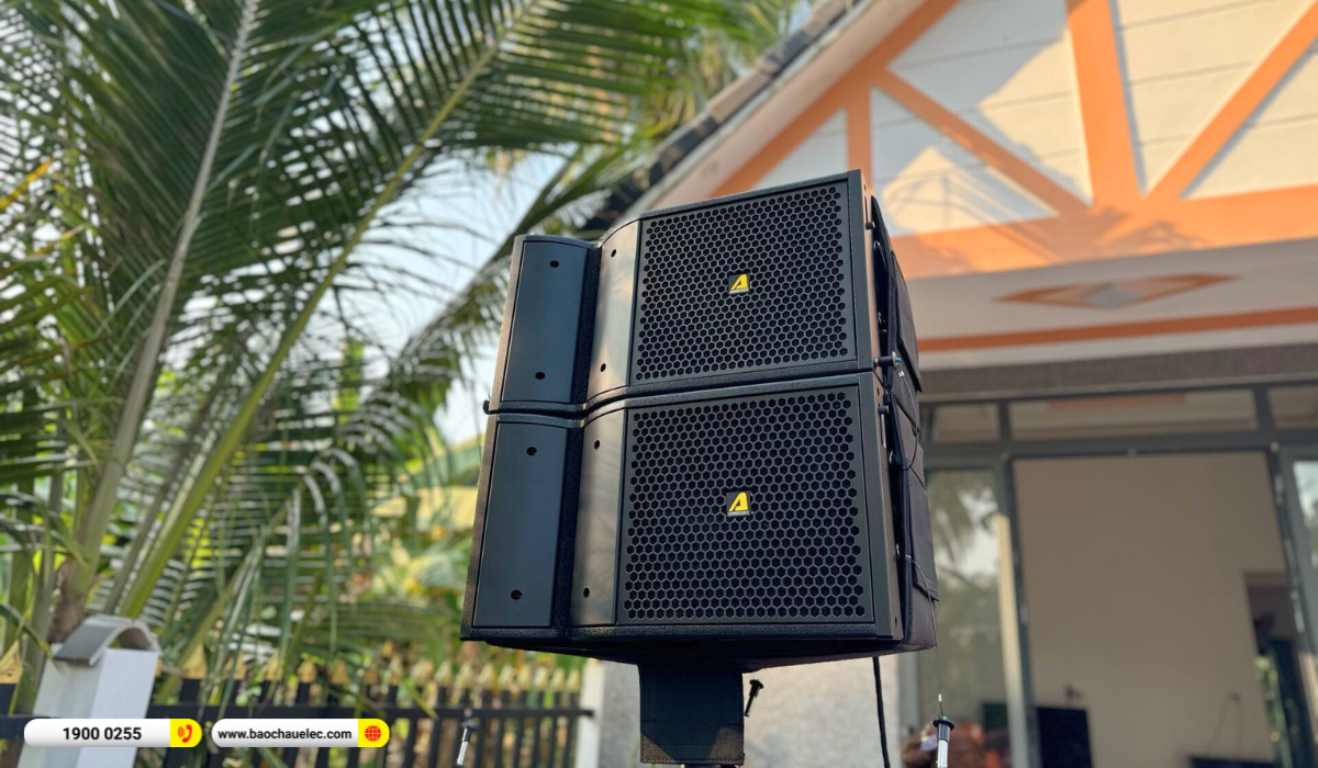 Lắp đặt d&agrave;n line array Actpro sự kiện, đ&aacute;m cưới hơn 92tr cho anh Triều tại B&igrave;nh Định