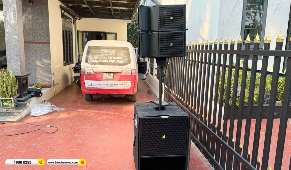 Lắp đặt d&agrave;n line array Actpro sự kiện, đ&aacute;m cưới hơn 92tr cho anh Triều tại B&igrave;nh Định