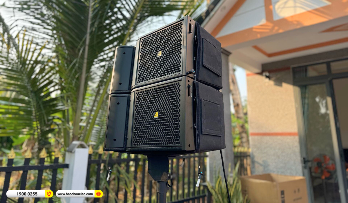 Lắp đặt d&agrave;n line array Actpro sự kiện, đ&aacute;m cưới hơn 92tr cho anh Triều tại B&igrave;nh Định