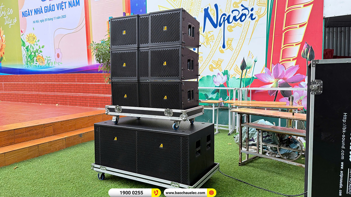 d&agrave;n Line Array Actpro sự kiện, s&acirc;n khấu hơn 162tr cho Trường THPT Huỳnh Th&uacute;c Kh&aacute;ng tại H&agrave; Nội
