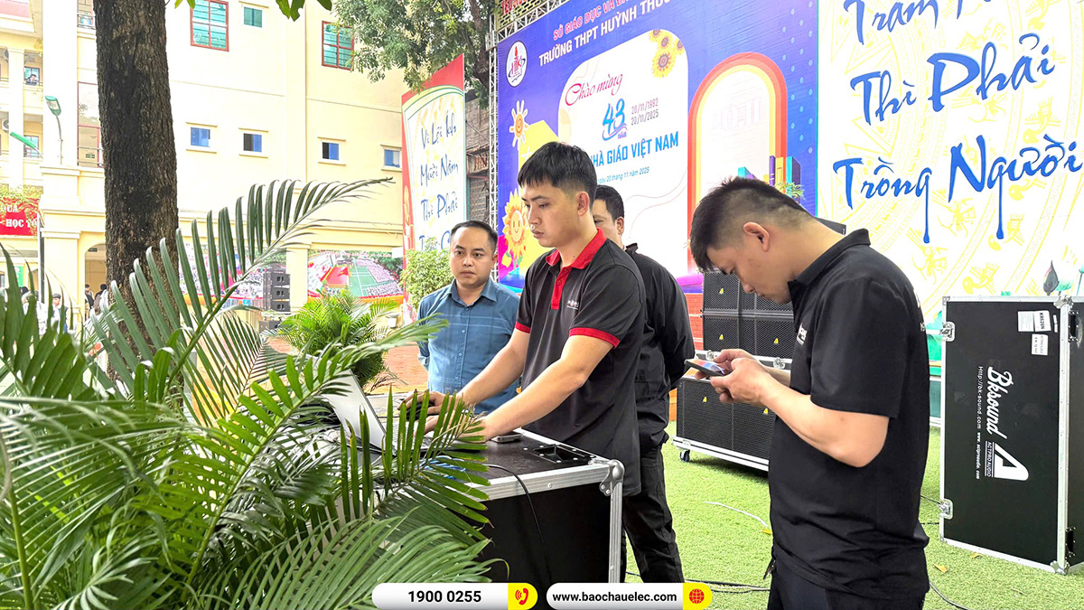 d&agrave;n Line Array Actpro sự kiện, s&acirc;n khấu hơn 162tr cho Trường THPT Huỳnh Th&uacute;c Kh&aacute;ng tại H&agrave; Nội